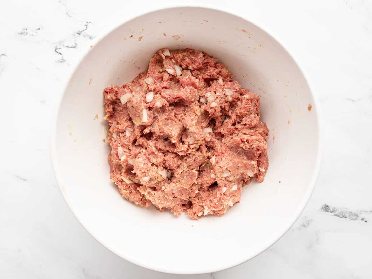 meatloaf mixture in a bowl