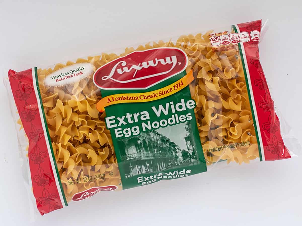 A bag of egg noodles.