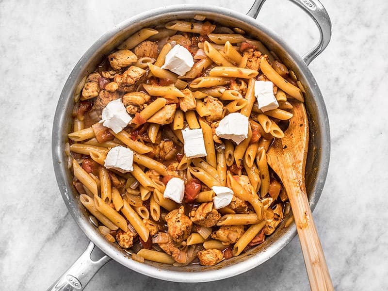 Add Cream Cheese to Cajun Chicken Pasta