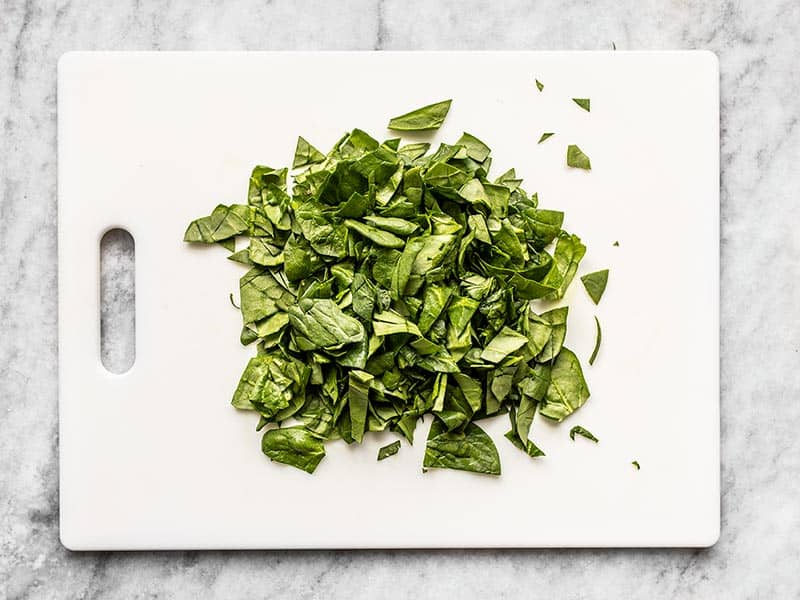 Chopped spinach